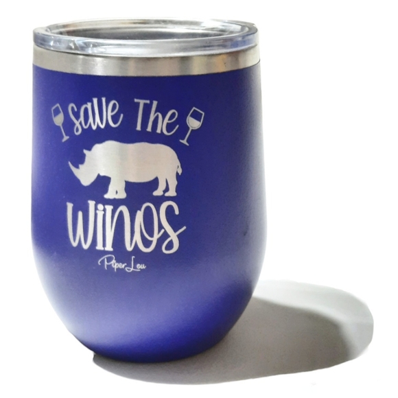 Other - NEW Stainless Steel 12 Oz Tumbler Cup Double Wall Funny Graphic "Save the Winos"
